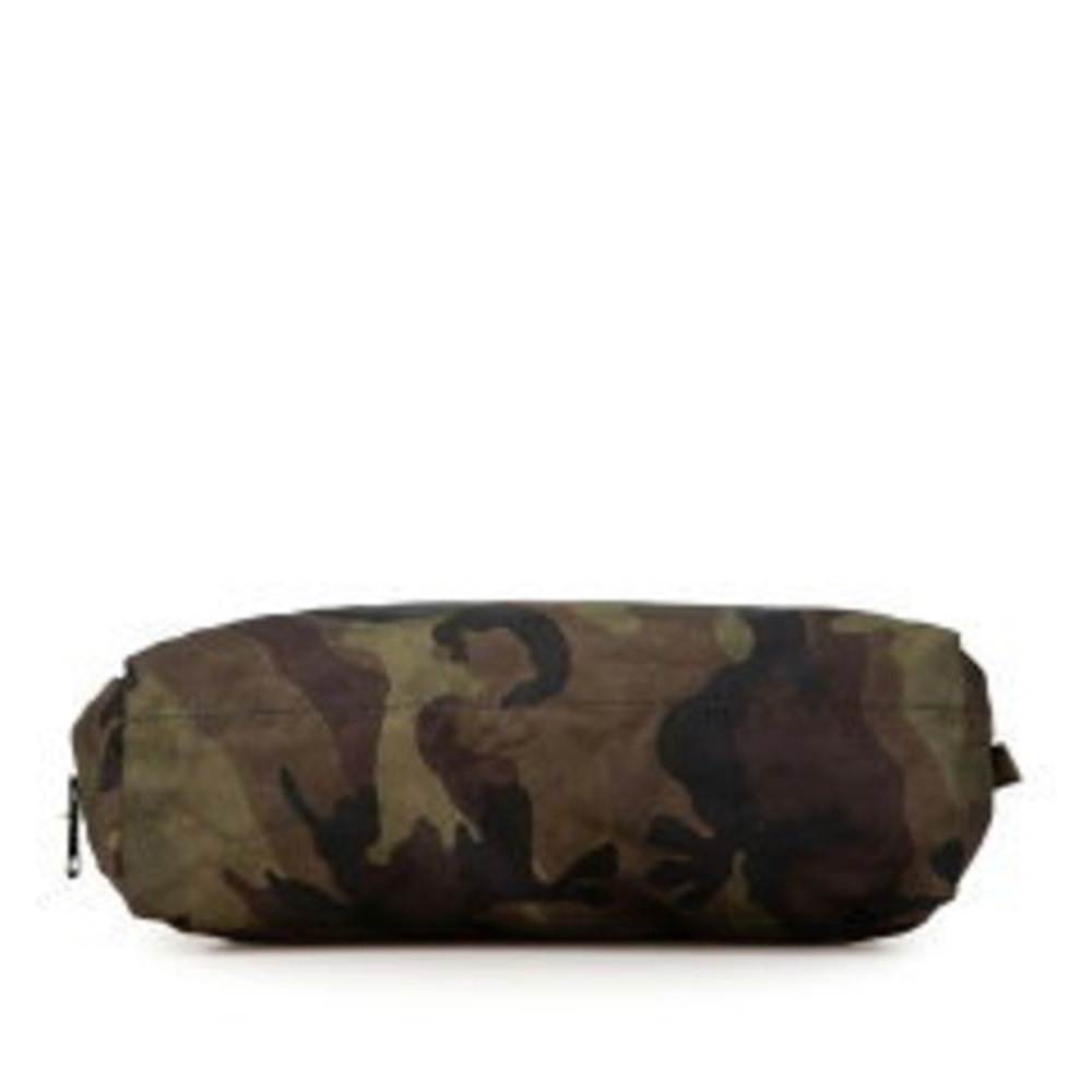 Prada Pouch Triangular Camouflage Nylon Khaki Bla… - image 3